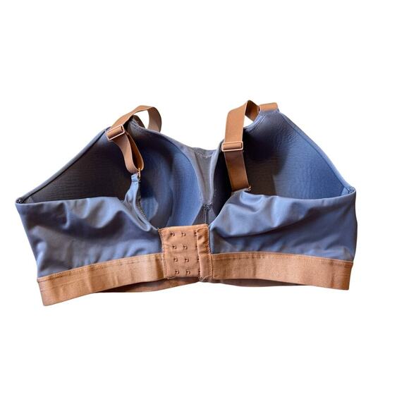 THIRDLOVE Adjustable Sports Bra size 38F, Blue & Tan - Picture 2 of 5